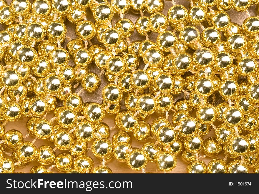 Gold christmas shining balls texture. Gold christmas shining balls texture