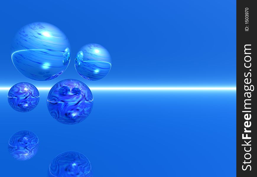 Rising blue bubbles - 3d scene. More in my portfolio. Rising blue bubbles - 3d scene. More in my portfolio