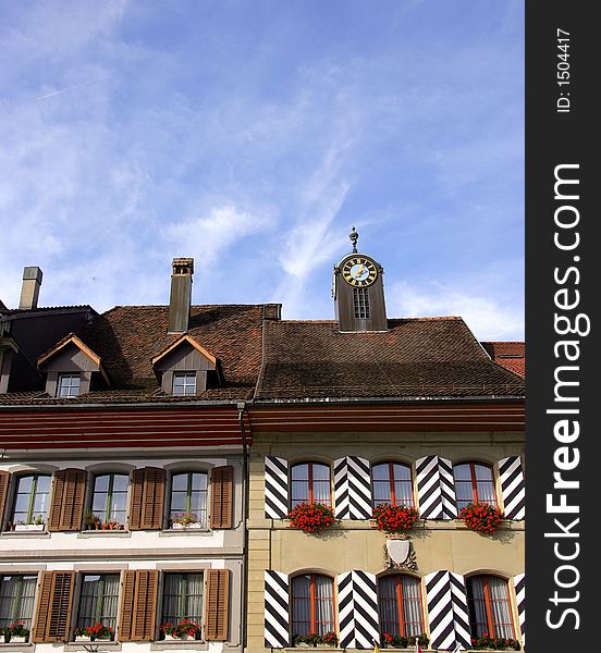 Old city of Aarberg. Switzerland. Old city of Aarberg. Switzerland