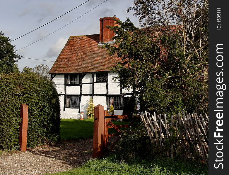 Quaint Timber Framed Village house in a Rural England. Quaint Timber Framed Village house in a Rural England