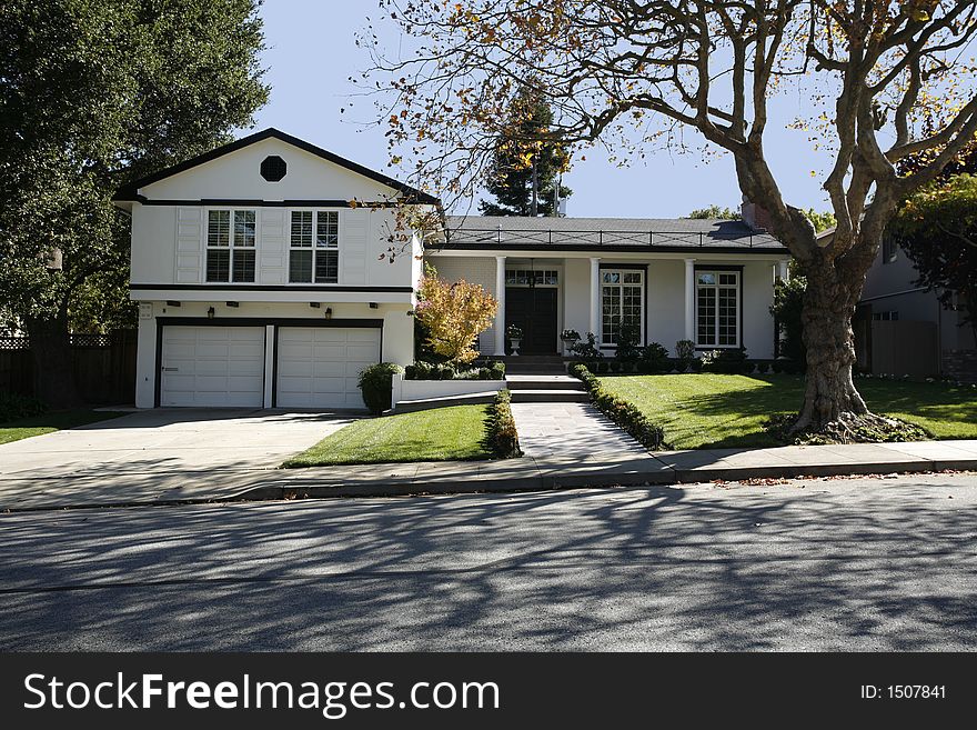 Classic Home on the Peninsula of California south of San Francisco.