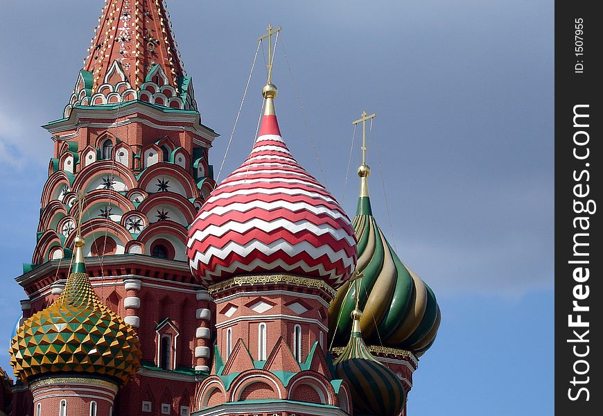 Saint Basil's cathedral in Moscow