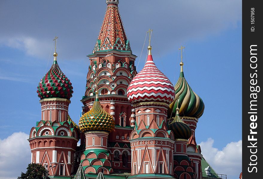 Saint Basil's cathedral in Moscow. Saint Basil's cathedral in Moscow