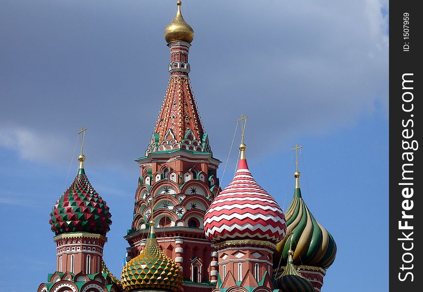 Saint Basil's cathedral in Moscow. Saint Basil's cathedral in Moscow