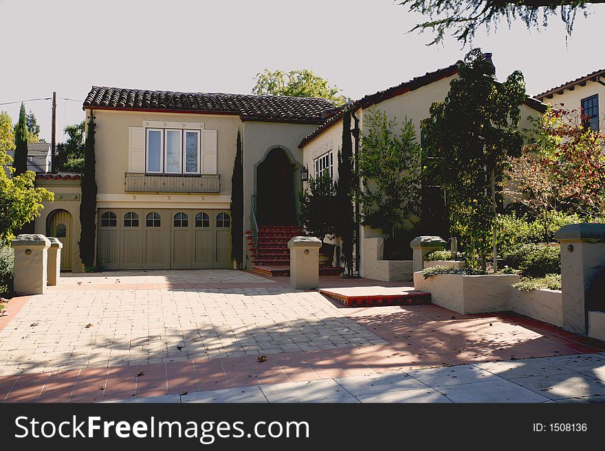 Classic Home on the Peninsula of California south of San Francisco.