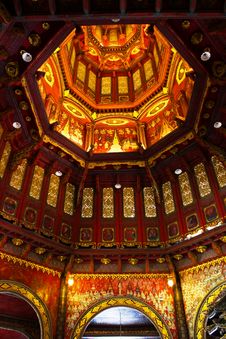 Thai Texture Inside Dome Royalty Free Stock Photography Thai Texture Inside Dome Royalty Free Stock Photography