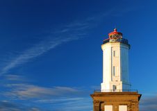 Regal Lighthouse In Front Of Blue Sky Stock Image Regal Lighthouse In Front Of Blue Sky Stock Image