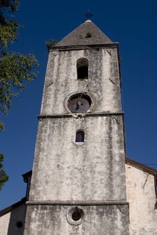 Old Church Tower Stock Photo