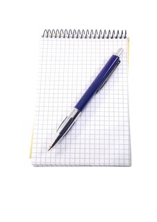 Isolated Notebook And Pen On The White Stock Photography Isolated Notebook And Pen On The White Stock Photography