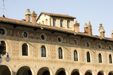 Ducale S Palace - Vigevano Royalty Free Stock Image Ducale S Palace - Vigevano Royalty Free Stock Image