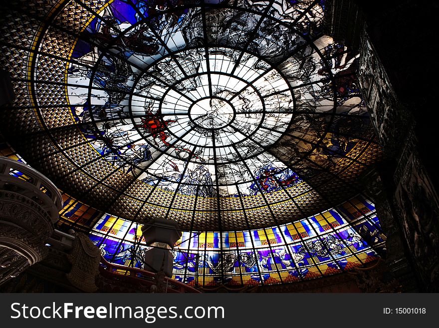 Colorful Glass Roof1