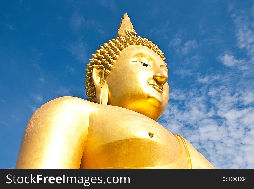 A part of biggest buddha of Thailand