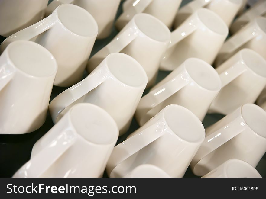 White Coffee Cup on desk