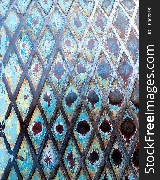 Painted metal surface