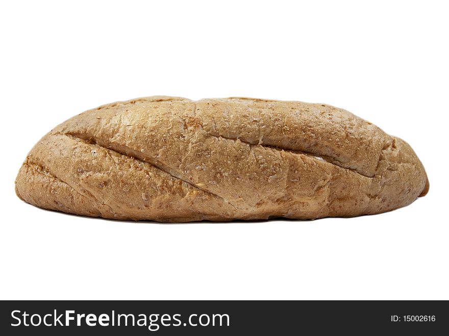 Isolated White Organic Bread on White background