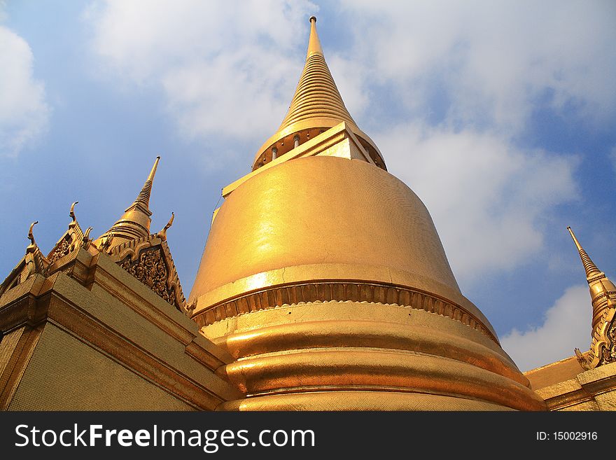 Thai pagoda in grand place bangkok