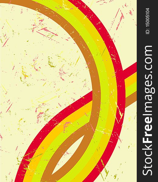 The abstract grunge background with colorful bend. The abstract grunge background with colorful bend.