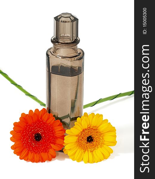 Perfume Flask With Flowers