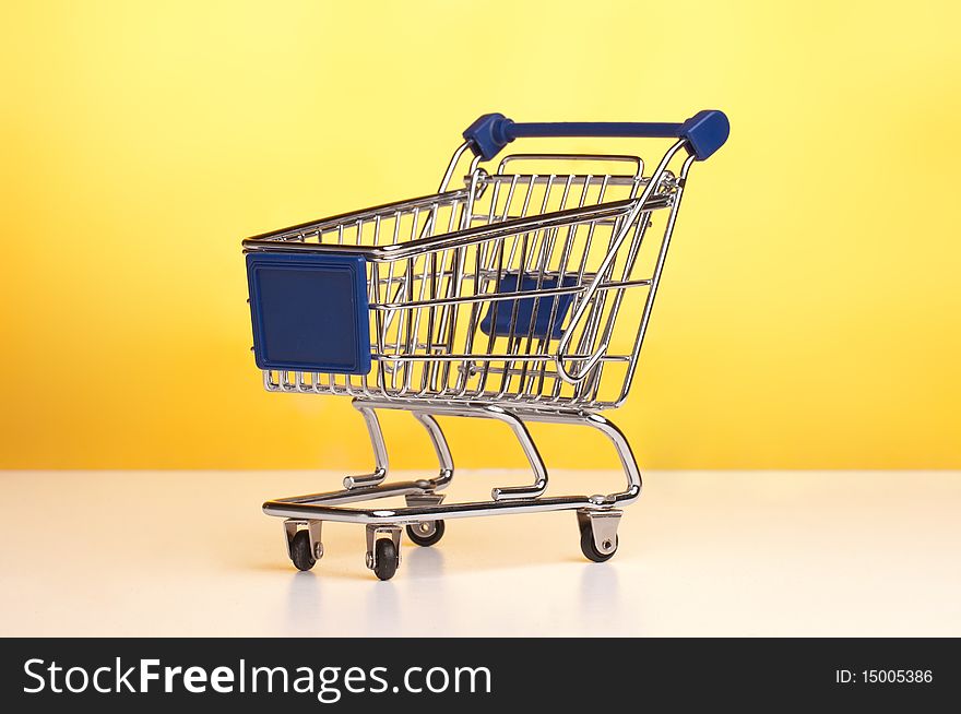 Isolated Shopping Trolley