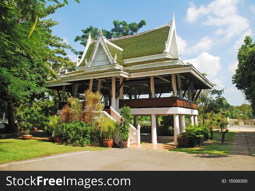 Thai house at Samutsakorn Thailand