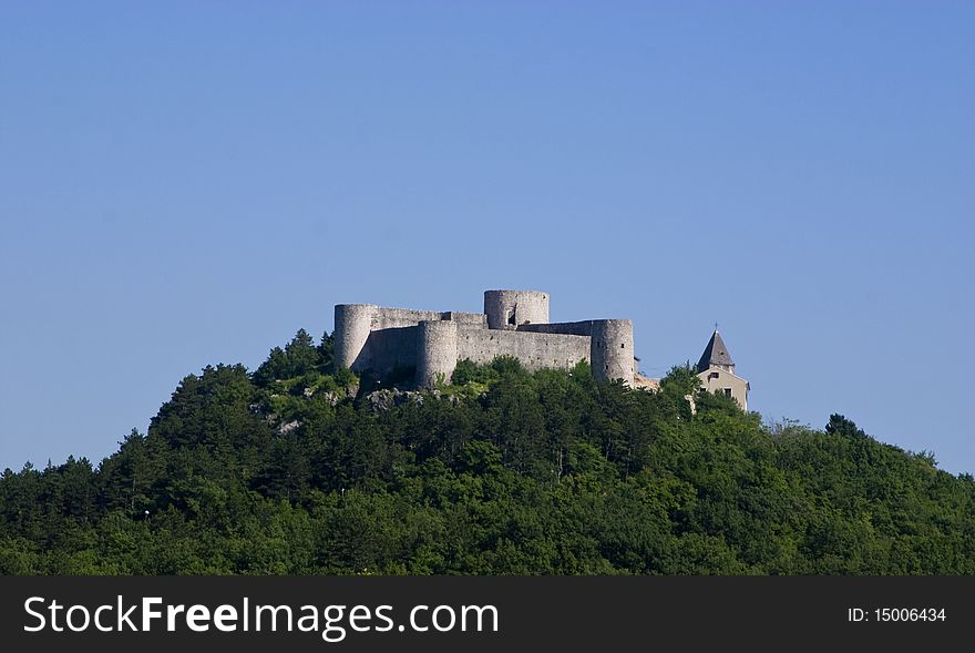 Middle age castle in Drivenik, Croatia