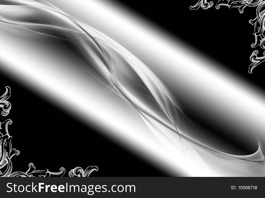 Black and white modern abstract background