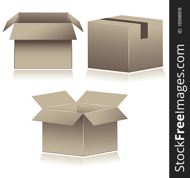 Brown Cardboard Shipping Boxes.