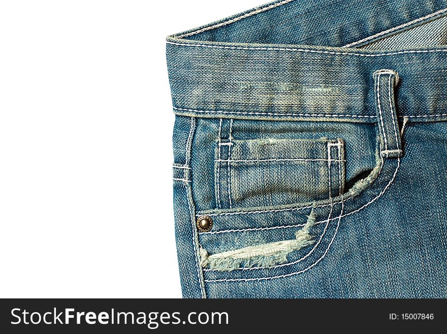Isolated Of Jeans