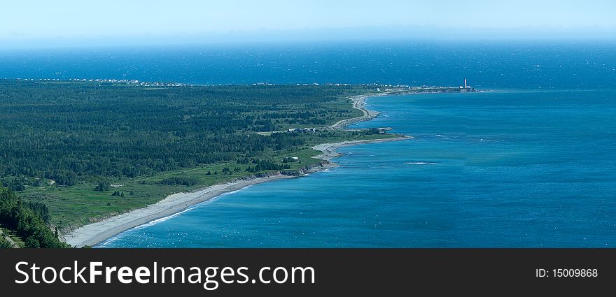 Nice panoramic image of forillion national park in gaspésie quebec canada. Nice panoramic image of forillion national park in gaspésie quebec canada