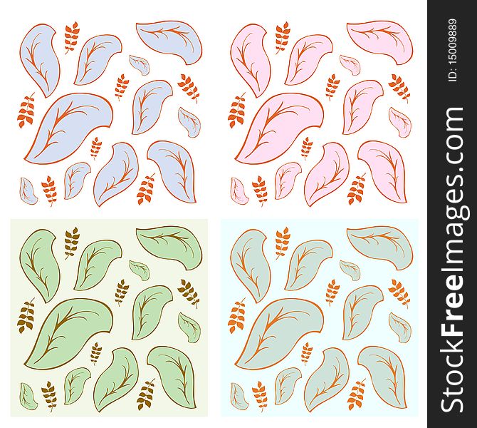 4 different color pattern vector. 4 different color pattern vector