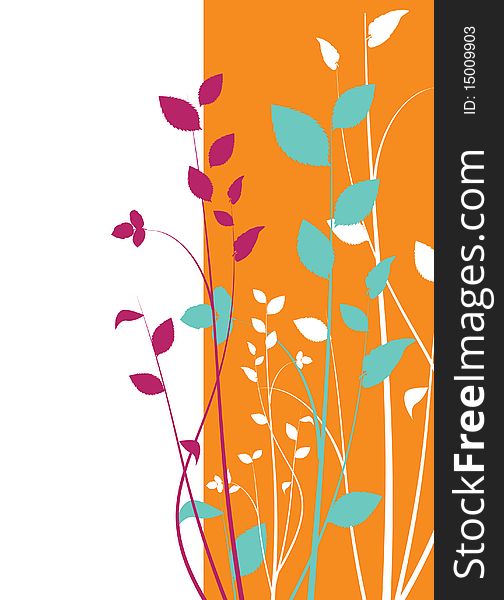 Abstract floral background  illustration vector