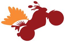 Flying Bike Royalty Free Stock Images Flying Bike Royalty Free Stock Images