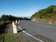 Road In Madeira Island Stock Image Road In Madeira Island Stock Image