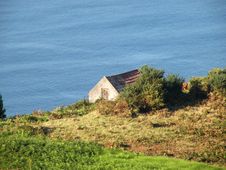 Small Cottage Near The Sea Stock Photos Small Cottage Near The Sea Stock Photos