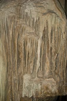 Cave Column From Lehman Cave Stock Image