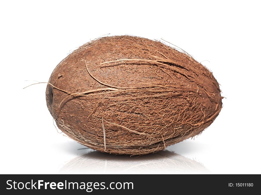 Coconut isolated on white background