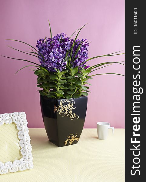 Decorative artificial flowers Under clean background