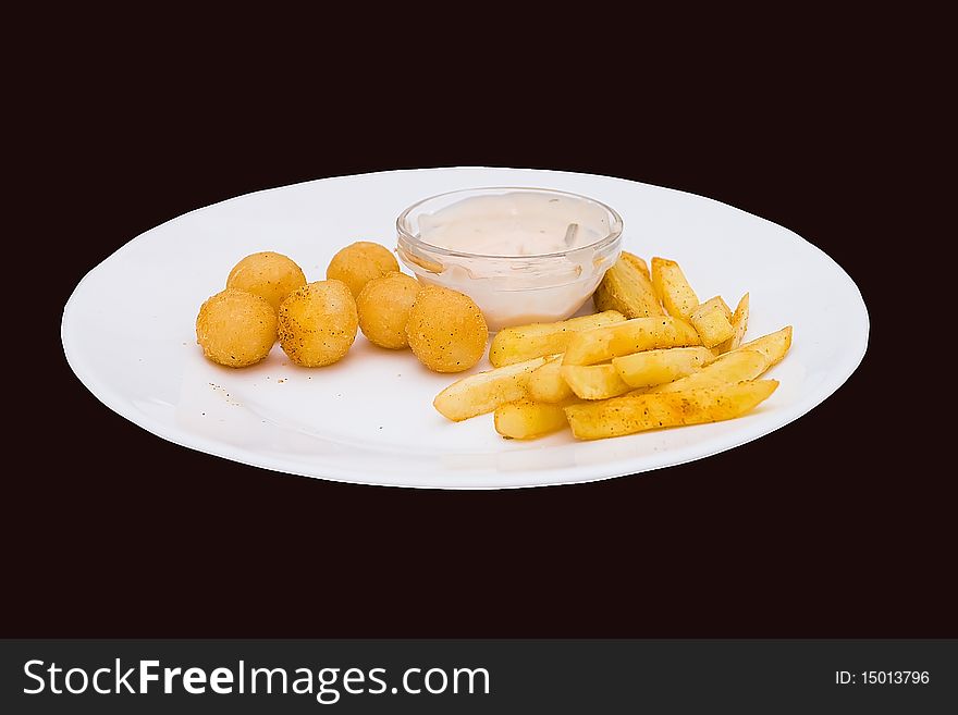 Free golden potatoes served with pleasure. Free golden potatoes served with pleasure