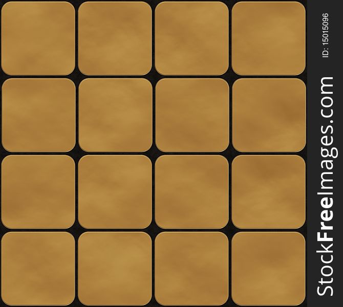 Seamless texture made of yellow square tiles