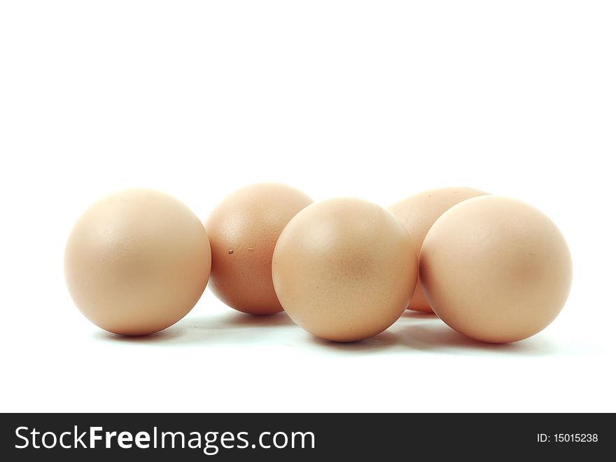 eggs, up eggs on white background. For cooking
