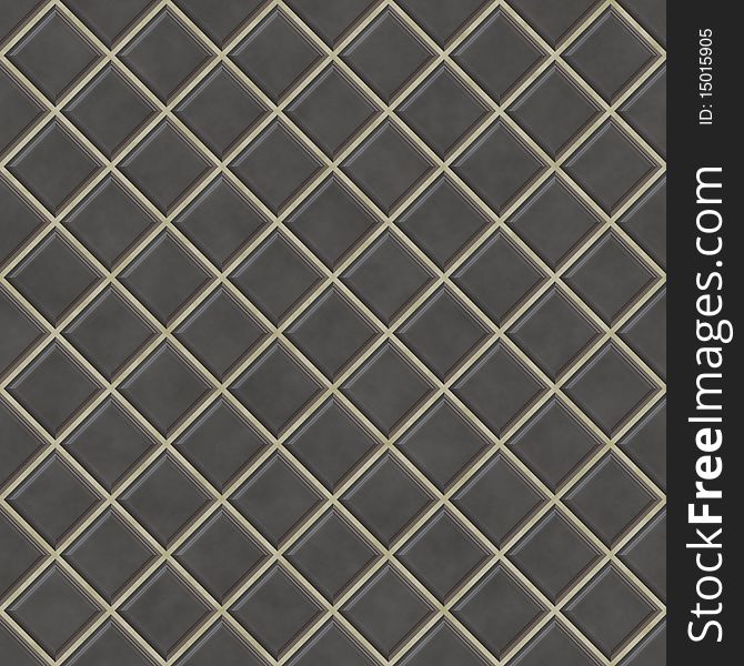 Seamless black tiles texture background