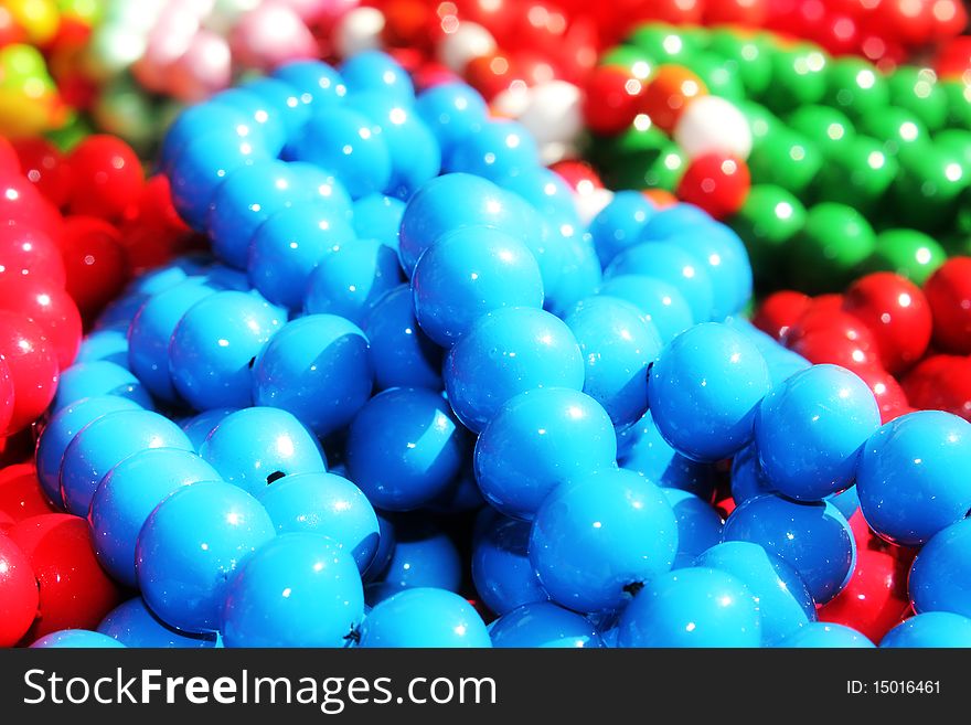Beautiful colorful beads. Abstract Background