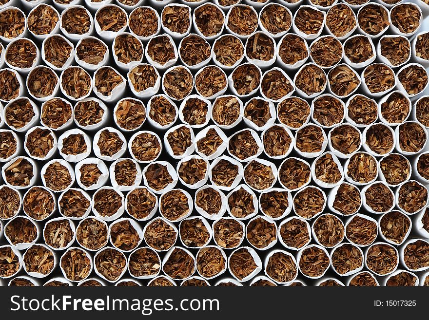 Background made from lot of cigarettes. Extreme closeup. Background made from lot of cigarettes. Extreme closeup