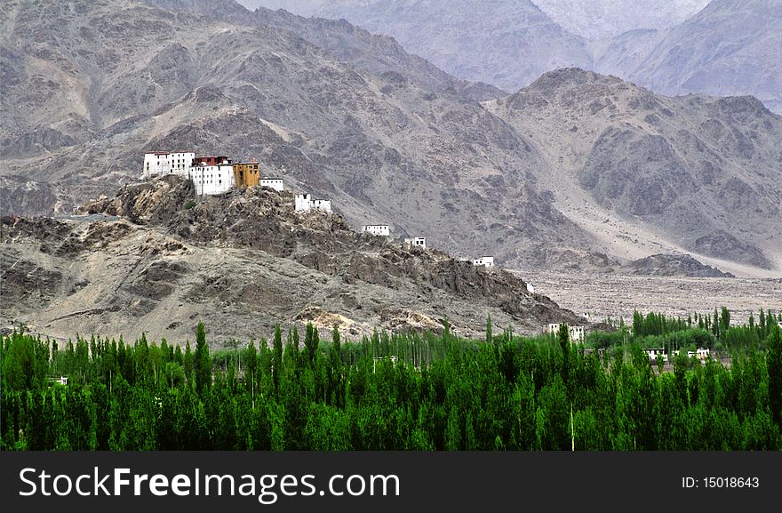 Thiksey monastery, in Ladakh, Northern India.