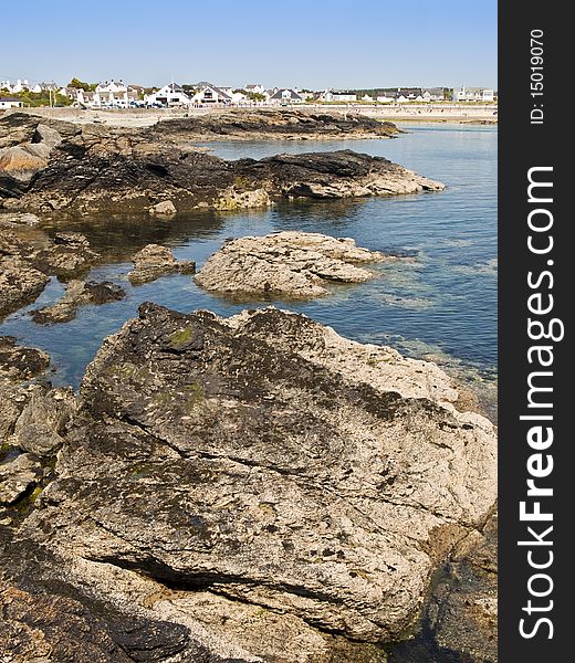 Anglesey coast rockpool North Wales. Anglesey coast rockpool North Wales