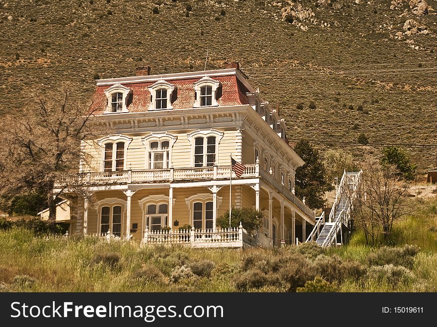 An old and historic Victorian from Virginia City. An old and historic Victorian from Virginia City