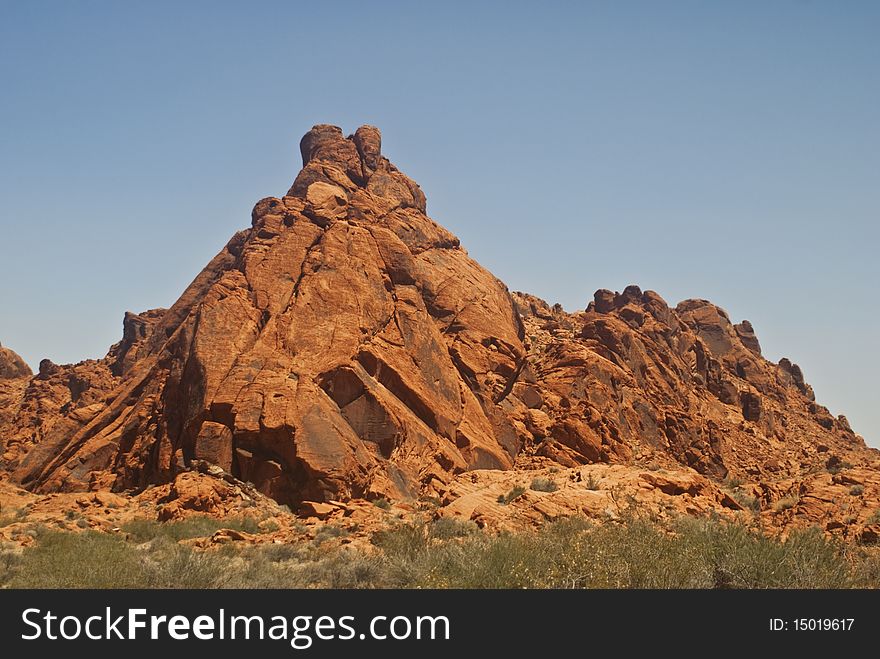 Rock Formation from Valley of Fire State Park near Las Vegas, Nevada