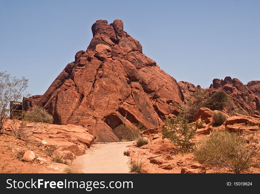 Trail in the  Valley of Fire