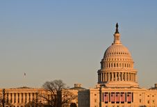 Capitol Building At Sunset Royalty Free Stock Photography Capitol Building At Sunset Royalty Free Stock Photography