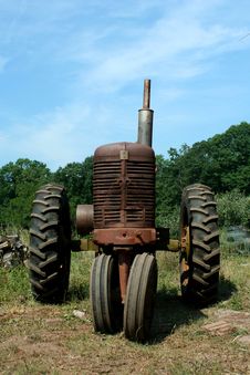 Old Rusty Farm Tractor Royalty Free Stock Photography Old Rusty Farm Tractor Royalty Free Stock Photography